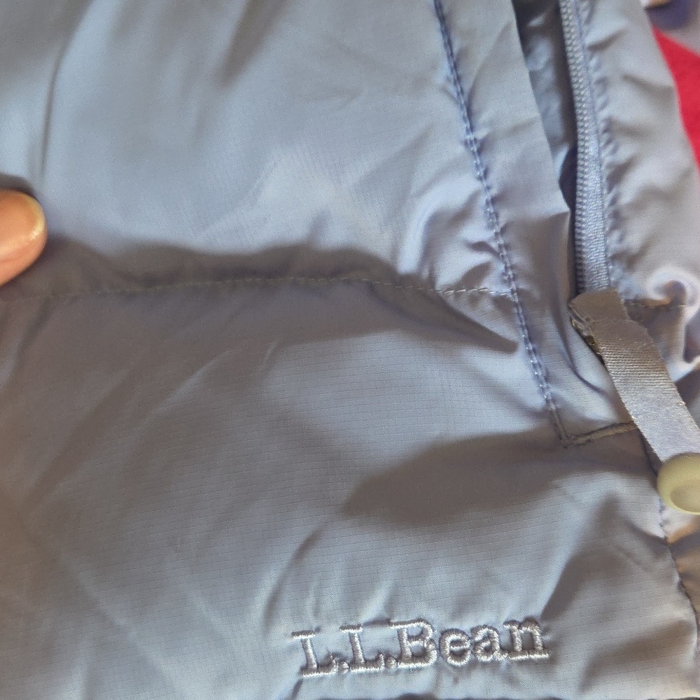 EUC L.L. Bean Quilted Goose Down Puffer Jacket Womens M Lavender Warm - Picture 5 of 11